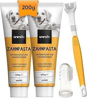 animigo Hundezahnpasta Set – effektiv gegen Plaque