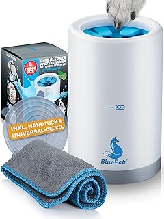 BluePet Pfotenreiniger L – effektiv, einfach, inkl. Handtuch